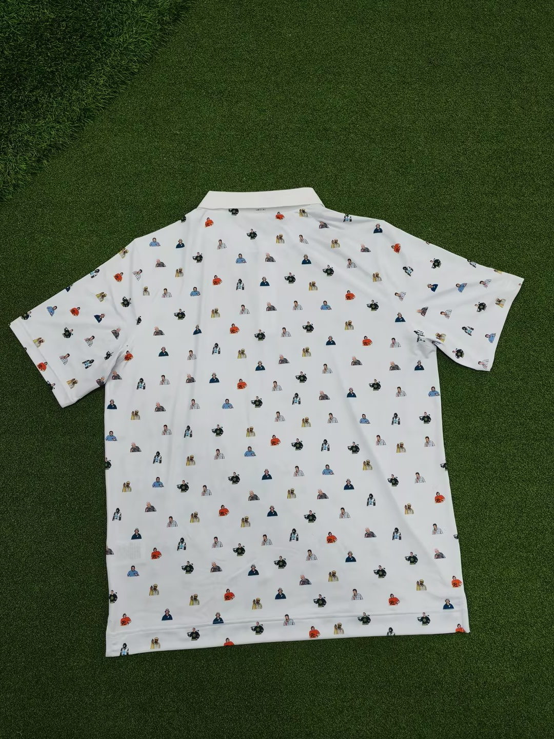 2Mulligans White Happy Hackers Polo