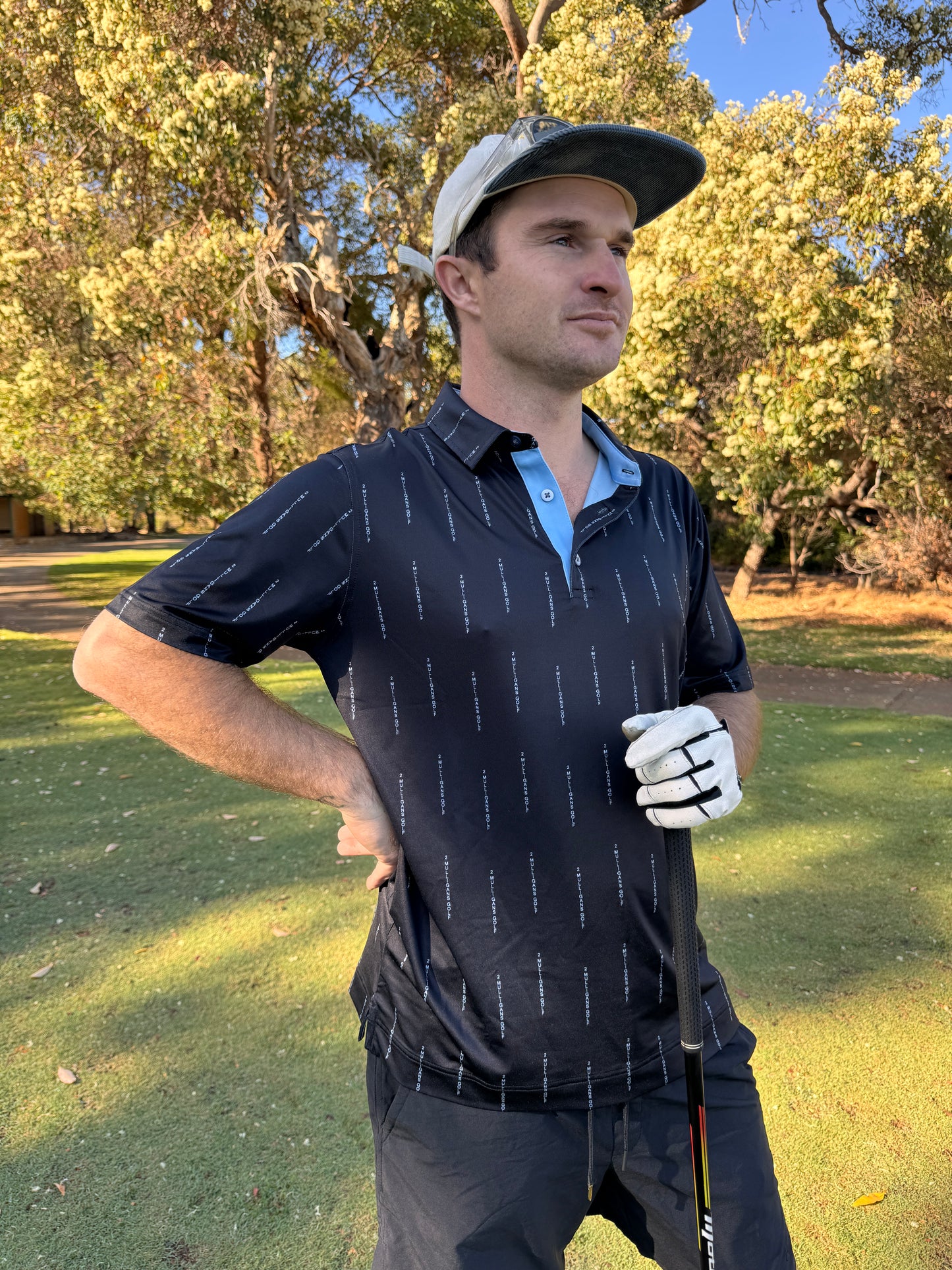 2Mulligans Pinstripe Polo