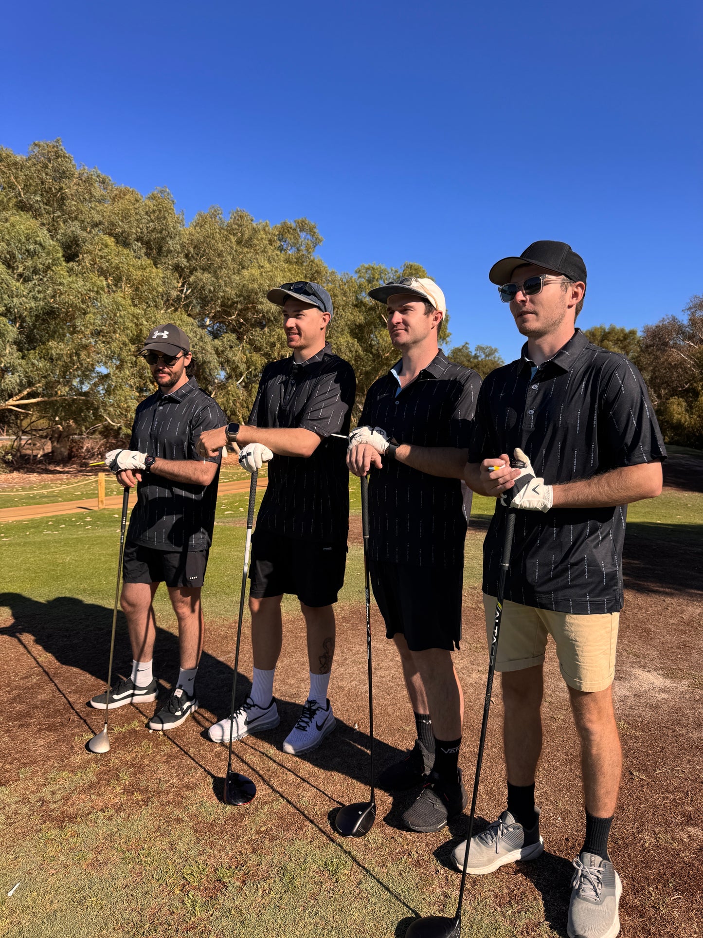 2Mulligans Pinstripe Polo